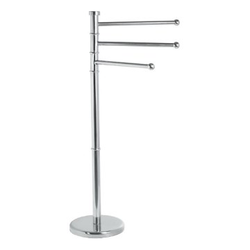 Aqualine - Stalak s vješalicom za ručnike SAMBA 85,5 cm nehrđajući čelik/sjajni krom