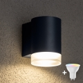 Brilagi - LED RGBW prigušivo vanjsko zidno svjetlo MATERA 1xGU10/4,8W/230V 3000K IP54 antracit + daljinski upravljač