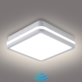 Brilagi - LED vanjska svjetiljka s senzorom BENE LED/24W/230V 26x26 cm bijela IP54