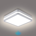 Brilagi - LED vanjska svjetiljka sa senzorom BENE LED/18W/230V 22x22 cm bijela IP54