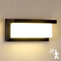 Brilagi - LED vanjsko zidno svjetlo s senzorom BRICKY LED/12W/230V crna IP54