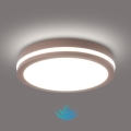 Brilagi - vanjska LED svjetiljka s detektorom pokreta BENE LED/24W/230V promjer 26 cm smeđa IP54