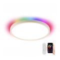 Immax NEO 07169-W60 - LED RGB+CCT stropna svjetiljka s prigušivanjem NEO LITE TUDO 65W/230V 2700-6500K Wi-Fi Tuya + daljinski upravljač bijela