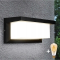 LED prigušivo vanjsko zidno svjetlo NEELY 1xE27/6W/230V 2700-6500K IP54 crna