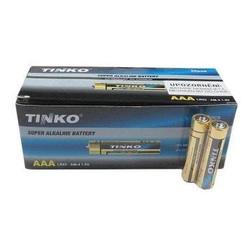 60 kom Alkalna baterija TINKO AAA 1,5V