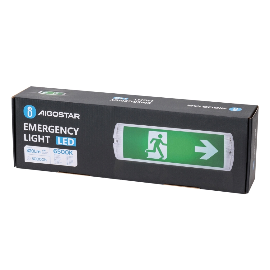 Aigostar - LED Panik svjetiljka EMERGENCY LED/4W/230V IP65 6500K 600 mAh