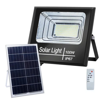 Aigostar - LED Prigušivi solarni reflektor LED/100W/3,2V IP67 + DU