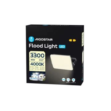 Aigostar - LED Reflektor LED/30W/230V 4000K IP65 crna