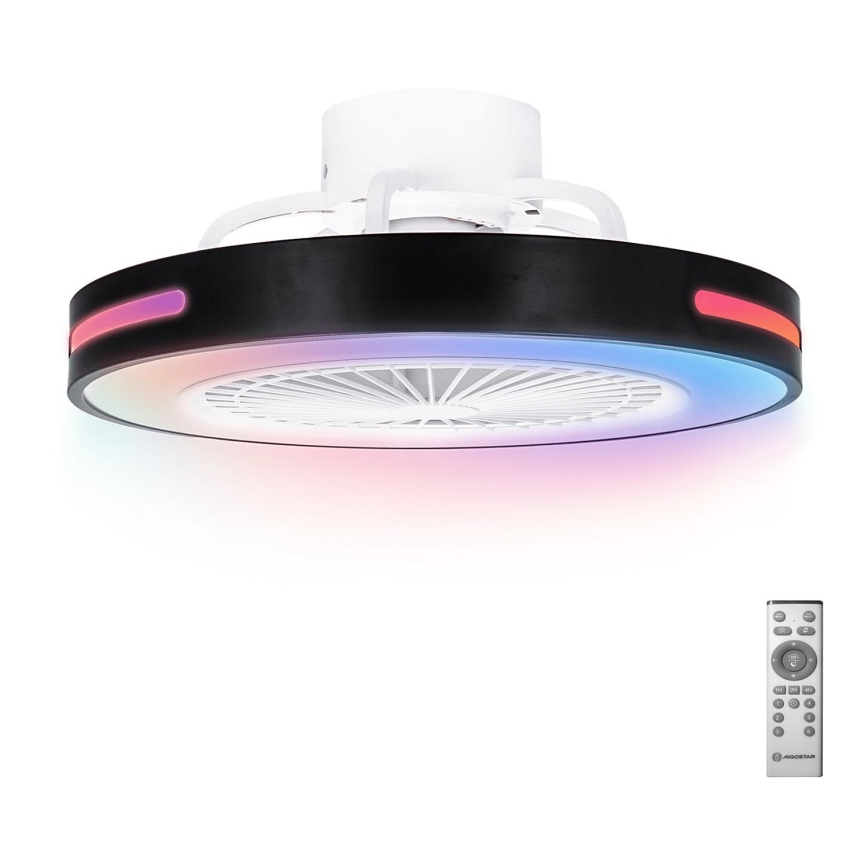 Aigostar - LED RGB Prigušivi stropni ventilator LED/40W/230V 2700-6500K + daljinski upravljač