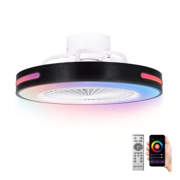 Aigostar - LED RGBW Prigušivi stropni ventilator LED/40W/230V 2700-6500K Wi-Fi + daljinski upravljač