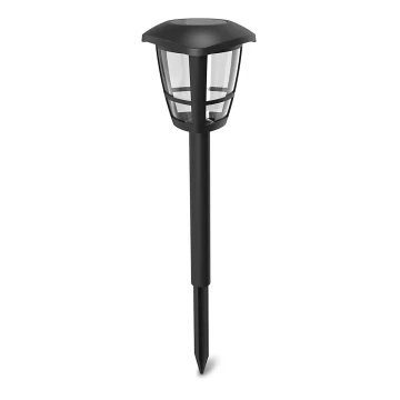 Aigostar - LED Solarna lampa LED/0,06W/2V 33,8 cm 6500K IP44 crna