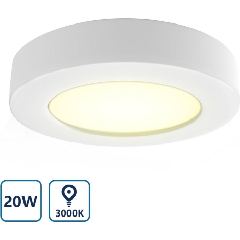 Aigostar - LED Stropna svjetiljka LED/20W/230V pr. 24,7 cm 3000K bijela