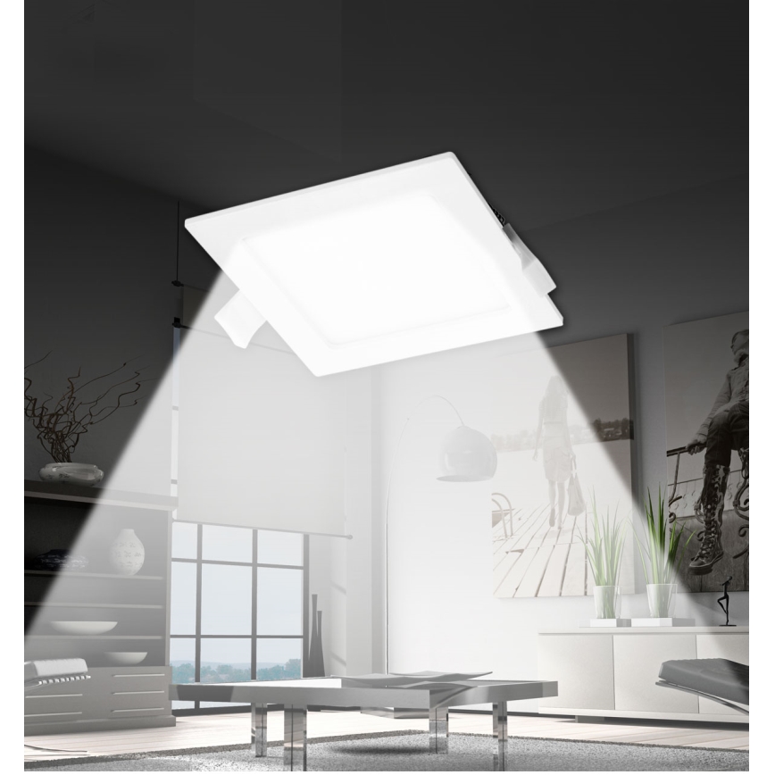 Aigostar - LED Ugradbena svjetiljka LED/16W/230V 16,5x16,5 cm 4000K bijela