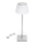 Aigostar - LED Vanjska prigušiva punjiva stolna lampa LED/4W/5V 3600mAh bijela/krom IP54