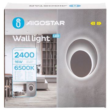 Aigostar - LED Zidna svjetiljka LED/16W/230V 6500K bijela
