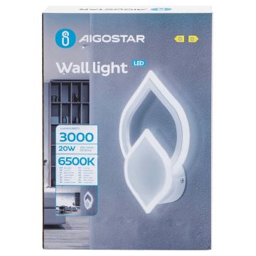 Aigostar - LED Zidna svjetiljka LED/20W/230V 6500K bijela