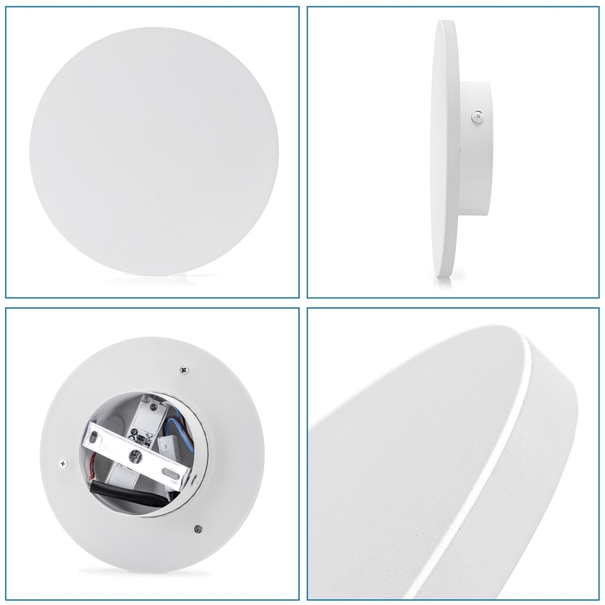 Aigostar - LED Zidna svjetiljka LED/6,5W/230V 3000K 18 cm bijela