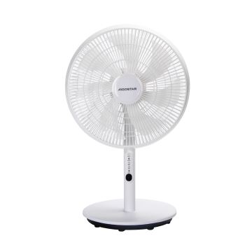 Aigostar - Podni ventilator 45W/230V bijela + daljinski upravljač