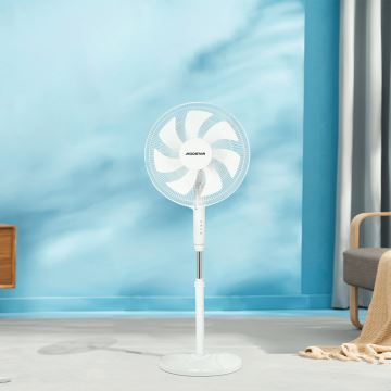 Aigostar - Podni ventilator 60W/230V bijela