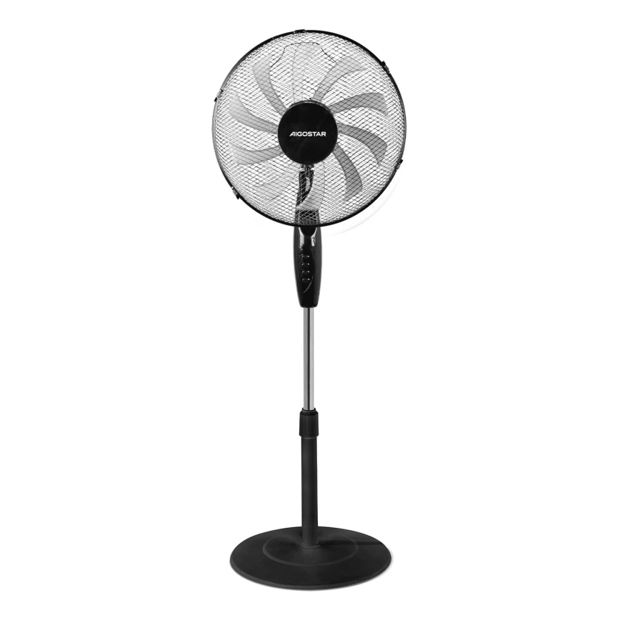 Aigostar - Podni ventilator 60W/230V crna