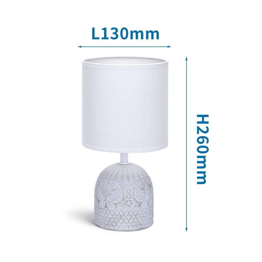 Aigostar - Stolna lampa 1xE14/40W/230V bijela