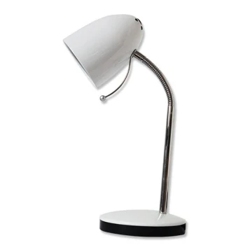 Aigostar - Stolna lampa 1xE27/36W/230V bijela/krom