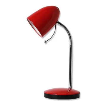 Aigostar - Stolna lampa 1xE27/36W/230V crvena/krom