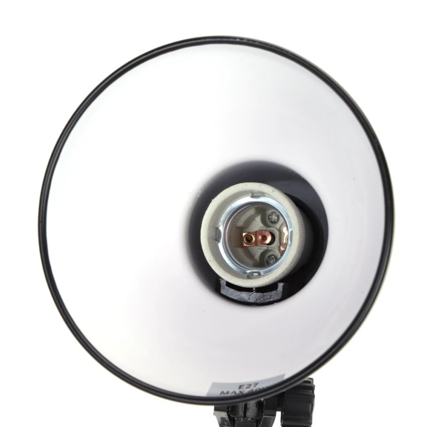 Aigostar - Stolna lampa 2u1 1xE27/40W/230V crna