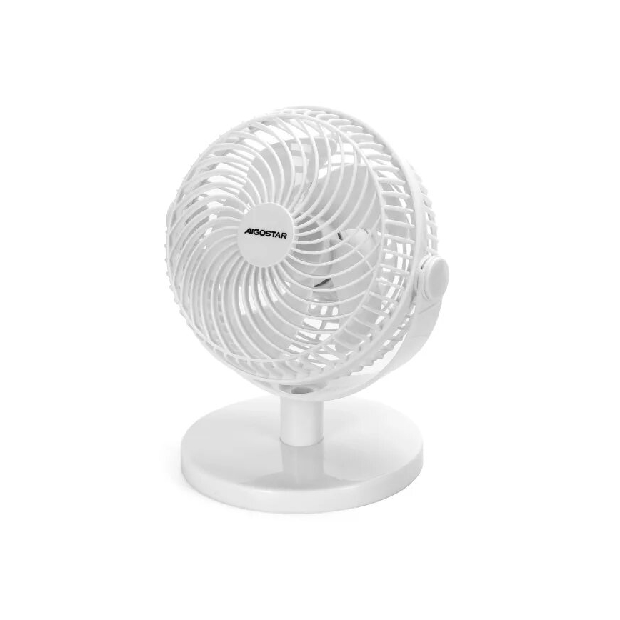 Aigostar - Stolni ventilator 3W/5V bijela