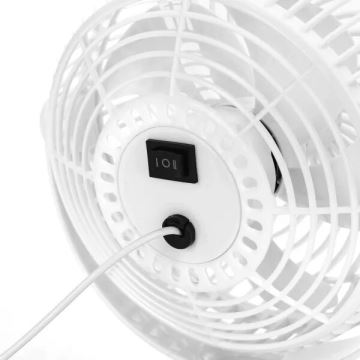 Aigostar - Stolni ventilator 3W/5V bijela