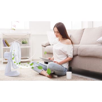 Aigostar - Stolni ventilator 40W/230V bijela