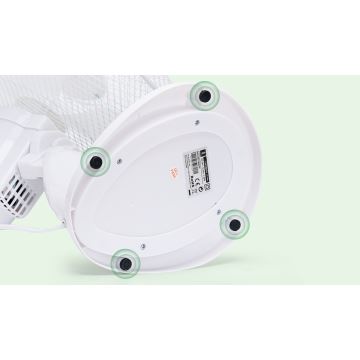 Aigostar - Stolni ventilator 40W/230V bijela