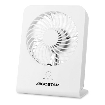 Aigostar - Stolni ventilator 5W/5V bijela