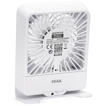 Aigostar - Stolni ventilator 5W/5V bijela