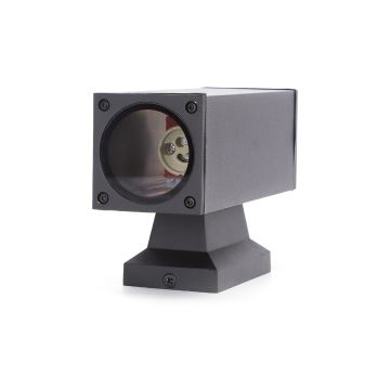 Aigostar - Vanjska zidna svjetiljka 2xGU10/230V crna IP65 uglast