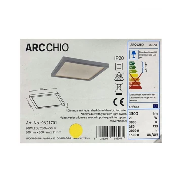 Arcchio - LED Prigušiva stropna svjetiljka SOLVIE LED/20W/230V