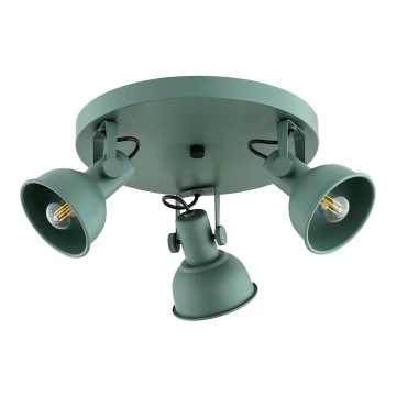 Argon 6265 - Reflektorska svjetiljka LENORA 3xE14/7W/230V zelena