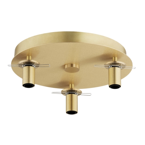Argon 6305 - Stropna svjetiljka PALOMA 3xE14/7W/230V zlatna/bijela