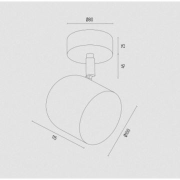 Argon 8260 - Reflektorska svjetiljka ISOLA 1xGU10/5W/230V