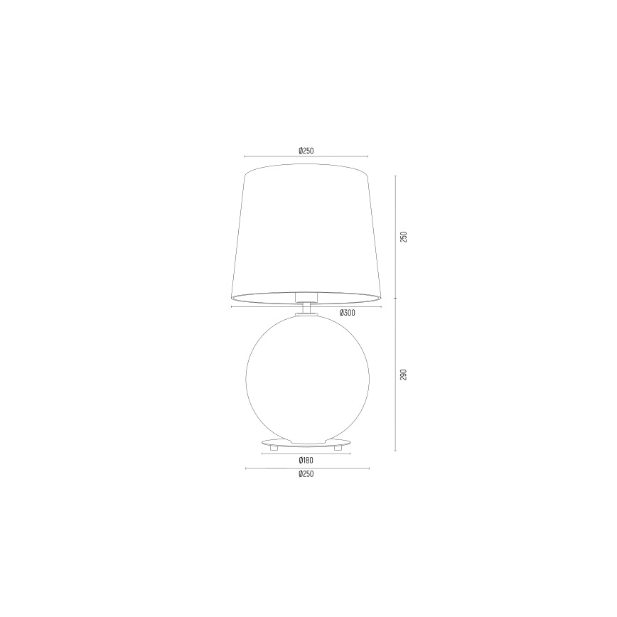 Argon 8538 - Stolna lampa HAMILTON 1xE27/15W/230V krem/crna