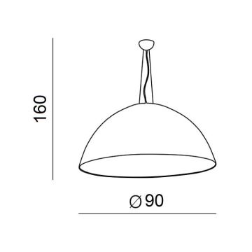 Azzardo AZ1402 - Luster na sajli MAGMA 4xE27/60W/230V