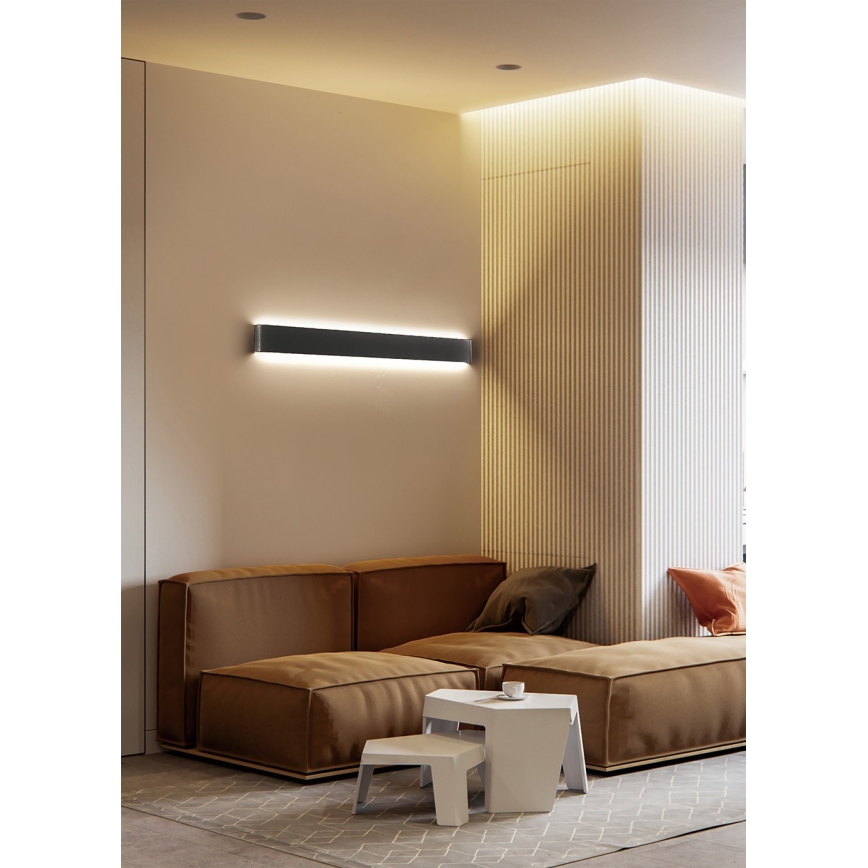 Azzardo AZ5341 - LED Zidna svjetiljka GALASSO LED/36W/230V 110 cm crna