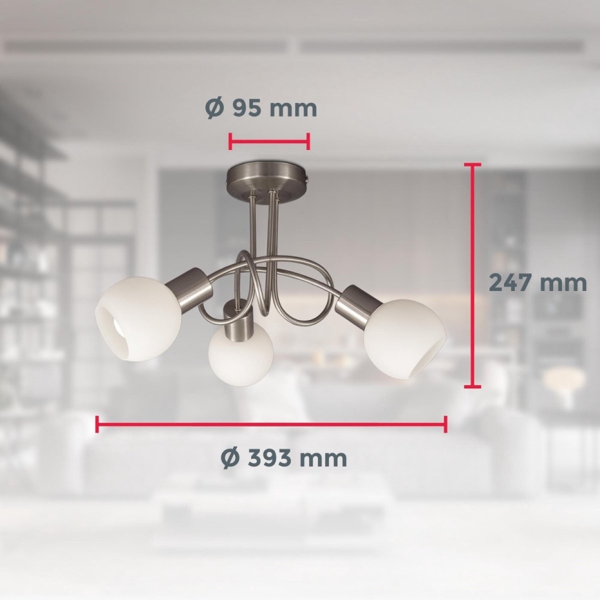 B.K. Licht 1367 - LED Nadgradni luster 3xE14/5W/230V 3000K