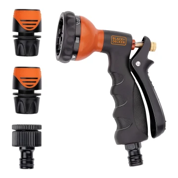 BLACK+DECKER - Pištolj za zalijevanje s 3 spojnice