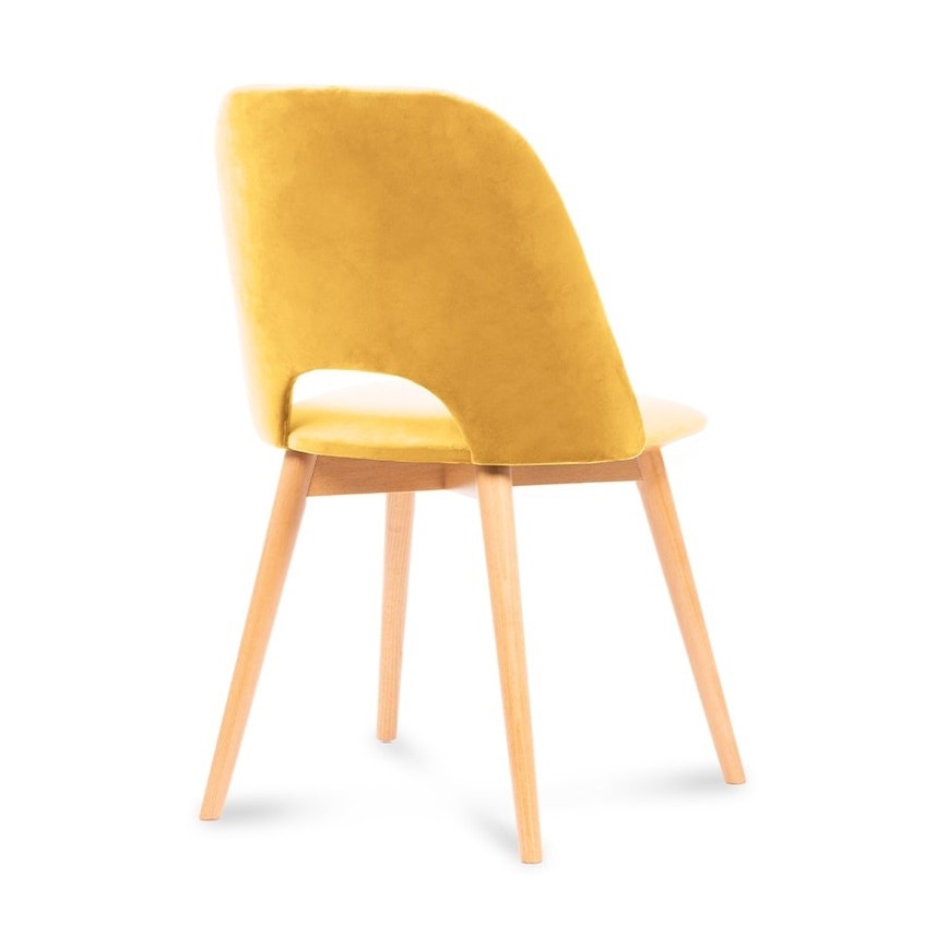 Blagovaonska stolica TINO 86x48 cm žuta/bukva