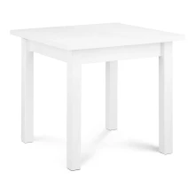 Blagovaonski stol HOSPE 78x80 cm bukva/bijela
