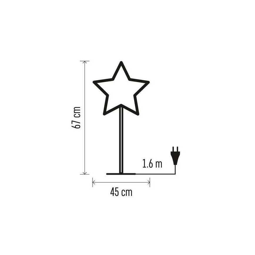 Božićna dekoracija 1xE14/25W/230V pr. 45 cm zlatna