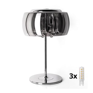 Brilagi - LED Kristalna stolna lampa JEWEL 3xG9/42W/230V