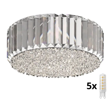 Brilagi - LED Kristalna stropna svjetiljka GLAMOUR 5xG9/42W/230V