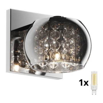 Brilagi - LED Kristalna zidna svjetiljka JEWEL 1xG9/42W/230V